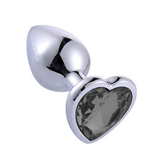 Load image into Gallery viewer, 2022 Years New 3Pcs Set Luxury Metal Butt Toys Heart Shaped Anal Trainer Jewel Butt Plug Kit S&amp;M Adult Gay Anal Plugs Woman Men Sex Gifts Things for Beginners Couple (black0)
