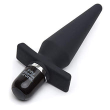 Load image into Gallery viewer, Fifty Shades of Grey Delicious Fullness Vibrating Butt Plug - 4 Inch Silicone Anal Plug - 7 Vibration Modes &amp; 3 Speeds - Waterproof - Black
