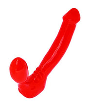 Load image into Gallery viewer, FEELDOE More Silicone Strapless Strap-on Double Dildo (Without Vibrator). Extra Long Size: 7&quot; x 1-5/8&quot; in Red
