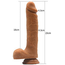 Load image into Gallery viewer, BNVXR 7.08 Inch Dildo, Hand Vibrator for Adult Sex Toys, Liquid Silicone Material(Color:Skin Color)
