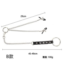 Load image into Gallery viewer, Men&#39;s Breast Clip Penis Ring, Men&#39;s delay Ring, sm Alternative Adult Bondage Sex Toys (B?)
