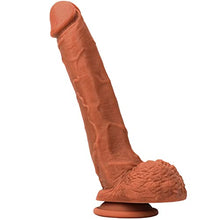 Load image into Gallery viewer, Double Layered Silicone Realistic Dildo Lifelike with Strong Suction Cup for Hands-Free Play, Realistic Penis for G-Spot Stimulation Anal Sex Toys Unisex and Couples (C17WBHSDF)
