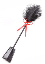 Load image into Gallery viewer, Crop Faux Leather Feather Tickler, Crop Feathers Tickle, Whip Feather, French Tickler
