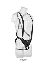 Load image into Gallery viewer, Pipedream Products King Cock 11&quot; Two Cocks One Hole Hollow Strap-on Suspender System, Black, 38.6 Lb
