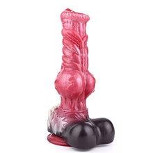 Load image into Gallery viewer, Realistic Wolf Dildo Knotted Dog Dildo 10.43 Inch Strong Suction Cup Adult Sex Toy for Women Men Couple Big Knot Flexible Mix Color - M
