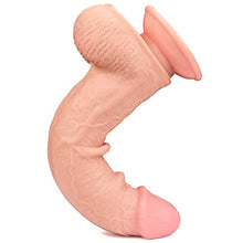 Load image into Gallery viewer, Realistic Dildo, Lovetoy 9&quot; Soft Sliding Big Dildo with Removable Strong Suction Cup, Large Anal Dildo G Spot Stimulator Dual Density Penis Butt Plug for Women Female Male Couples Adult Sex Toys
