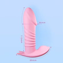 Load image into Gallery viewer, Remote Control Thrusting Dildo Vibrator Sex Toy- Domlust Wearable 3 Thrusting 10 Vibrating Adult Stroker Sex Toys with 2cm Extension Distance, Powerful Super Soft Vagina Clitoris Anus Butt Fun
