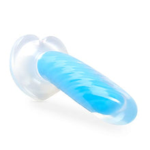 Load image into Gallery viewer, Blush Neo Elite Glow in The Dark - Tao - 7 inch Purio Platinum Silicone Sensa Feel Dual Density Dildo - Ultrasilk Smooth - Strap On Compatible Suction Cup for Hands Free Play - Sex Toy for Women
