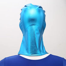Load image into Gallery viewer, Hedmy Unisex Sexy Head Mask Shiny Hood Headgear Role Playing Game Erotic Open Mouth Hood Mask Sky Blue C One Size
