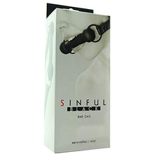 Load image into Gallery viewer, Sinful - Bar Gag - Black
