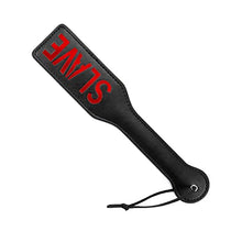 Load image into Gallery viewer, VENESUN Faux Leather Slave Spanking Paddle for Sex Play, 12.8inch Total Length Paddle for Adults, Black
