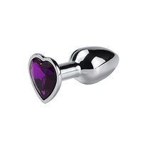 LSCZSLYH Mini Sexy Color Metal Anal Plug Anal Dilator for Adult Men and Women Fun Flirting Adult Toys Gay (Color : Heart Purple-xs)