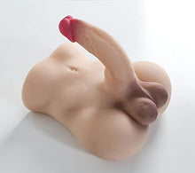 Load image into Gallery viewer, 3.1K Realist Dildo Sex Toy, Shemale Sex Doll with Big Penis and Slidable Balls, Life Size Male Torso Sex Toy for Women &amp; Gay Flesh
