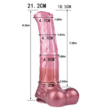 Load image into Gallery viewer, Realistic Big Dildo Horse Dildo Animal Dildo with Suction Cup Women Adult Sex Toy (Brown)
