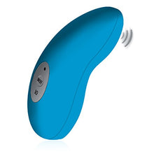 Load image into Gallery viewer, Fuzu Velvet Palm Vibrating Massager, Neon Blue
