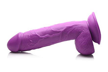 Load image into Gallery viewer, Pop Peckers 8.25 Inch Dildo with Balls - Purple
