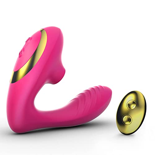 Tracy's Dog Clitoral Sucking Vibrator for Clit G Spot Stimulation, Adult Sex Toys with Remote Control for Women and Couple, Vibrating Stimulator with 10 Suction and Vibration Patterns(OG Pro 2)