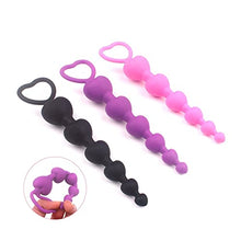 Load image into Gallery viewer, IXOUP Heart Beads Soft Anal Plug Anus Toys Big Balls Silicone G-Spot Stimulating Butt Plugs Adult Sex Couple Sexy Erotic Accessories (Color : 6)
