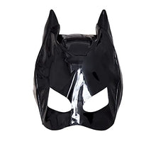 Load image into Gallery viewer, Female Adult Toy Black Patent Leather Cat Face Open Blindfold Hood Play Party JL-042
