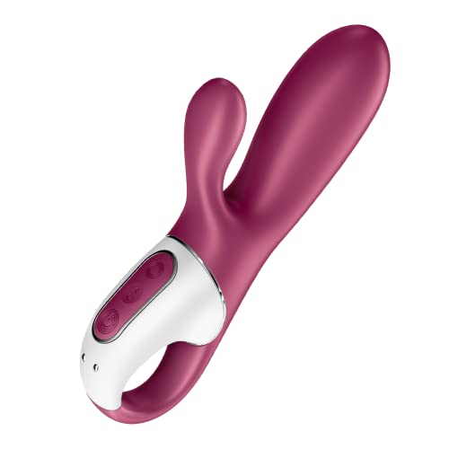 Satisfyer Hot Bunny Rabbit Vibrator with Warming Function and App Control - G-Spot and Clitoris Stimulation, Heated Vibrating Dildo - Compatible with Satisfyer App, Waterproof, Rechargeable