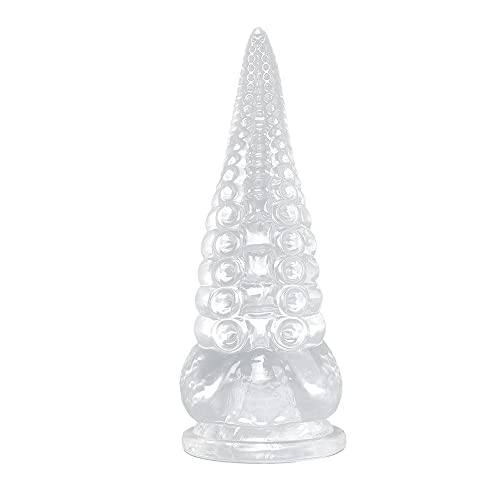 Silicone Anal Plug, Realistic Clear Jelly Octopus Tentacles with Suction Cup for Women Masturbator G Spot Clit Vaginal Stimulator for Men Women Anal Adult Sex Toys