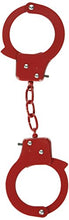 Load image into Gallery viewer, Nasswalk Sinful Metal Cuffs With Keys and Love Rope, Red
