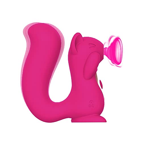 Squirrel Squirrel Vibrator for Women Squirrel Vibrator and Air Pulse Stimulator, Sucking Pressure Wave Technology, Waterproof, Rechargeable, Personal Toy Vibrator for Women and Partner Couples