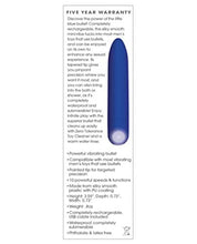 Load image into Gallery viewer, Zero Tolerance All Mighty Rechargeable Bullet 10 Speeds and Functions Waterproof (Blue)
