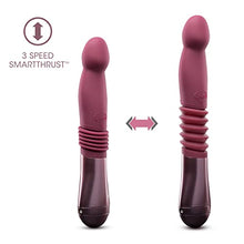 Load image into Gallery viewer, Blush Temptasia Trixie Thrusting Silicone Dildo - for G Spot, P Spot Stimulation - Soft Puria Silicone - UltraSilk Smooth - 3 Powerful Speed Settings - Long Ergonomic Handle - Rechargeable Sex Toy
