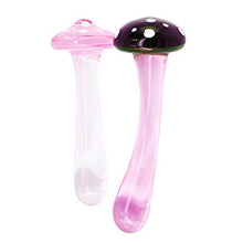 Load image into Gallery viewer, Anal Plug Butt Plugs Trainer, Smooth Glass Mushroom Pleasure Wand Dildos (Green)
