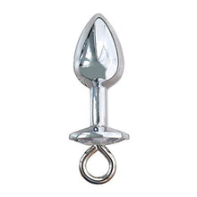 Load image into Gallery viewer, Transparent Simulate Diamond Safety Dildo Stainless Steel G- Spot Dong Vaginal G- spot Anal Toy Portable Handheld Tool for Women Decor for Banquet Celebration
