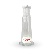 Load image into Gallery viewer, LeLuv Single Nipple Cylinder with Fitting for Vacuum Pumps Clear Polycarbonate Small Single
