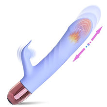 Load image into Gallery viewer, Eupher Pulsating Rabbit Vibrator for Women, Magnetic Rechargeable G Spot Clitoral Dildo Vibrator with 107? Heating &amp; 9 Thrust Pulsating &amp; 9 Vibrating &amp; 3 Hitting Vaginal Anal Stimulator Adult Sex Toy
