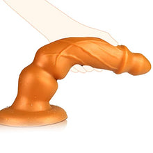 Load image into Gallery viewer, FST Tapered Head Anal Plug Vaginal Fit G-spot Stimulation Dildo Bulge Textures Prostate Massage with Strong Suction Cup for Women Men Masturbation Couple Flirt Liquid Silicone Sex Toy (L)
