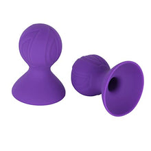 Load image into Gallery viewer, JEATHA Women&#39;s Silicone Breast Pump Nipple Sucker Enhance Nipples Massage Accerssory for Couples Wife Purple One Size
