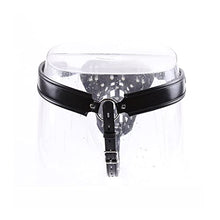 Load image into Gallery viewer, FHBWQY Leather Men&#39;s Chastity Belt Penis Lock Cage Adult Fun SM Alternative Toy Leather Chastity Pants
