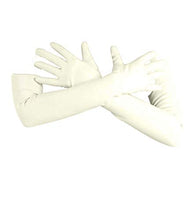 Load image into Gallery viewer, Premium Latex Elbow Gloves (Mid Length) Fetish - White (Medium)
