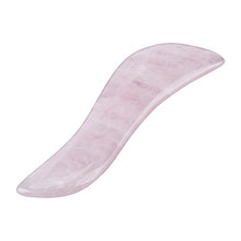 Load image into Gallery viewer, Natural Rose Quartz Scraping Plate, GuaSha Scraping Massage Tool, Gua Sha Board Guasha Massage Face Massaging Tool for Anti Aging Treatments
