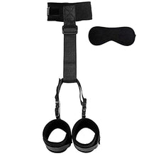 Load image into Gallery viewer, Bondage Restraint Kit with Blindfold Neck to Wrist Sex Posture Handcuffs Collar Accessories Tied Up for Women for Men Kinky Play Bed Restraint Sexy Straps Women&#39;s Hoodies
