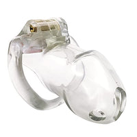 FYJENNICC 2Magiclockers Lightweight Premium Resin Chastity Device Male Cock Rings with Discreet Packing (Large, Transparent)