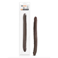 Adult Sex Toys Dr. Skin - 16in Double Dildo - Chocolate