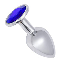 Load image into Gallery viewer, Hmxpls Small Anal Plug, Anal Toy Plug Beginner, Personal Sex Massager, Stainless Steel Butt Plug for Women Men Couples Lover, Blue
