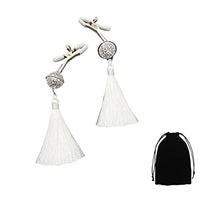 Load image into Gallery viewer, Nipple Clips,Women Adjustable Nipple Clamps with Bells and Tassel,Nipple Clamps for Men,Nipple Clamps for Women Pleasure,Nipple Clamps Non Piercing (White)
