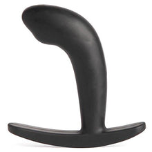 Load image into Gallery viewer, Lovehoney Booty Buddy Butt Plug - 3.5 Inch Silicone Anal Plug - Smooth Curved Prostate Massager with Wide T-Bar Base - Waterproof - Black
