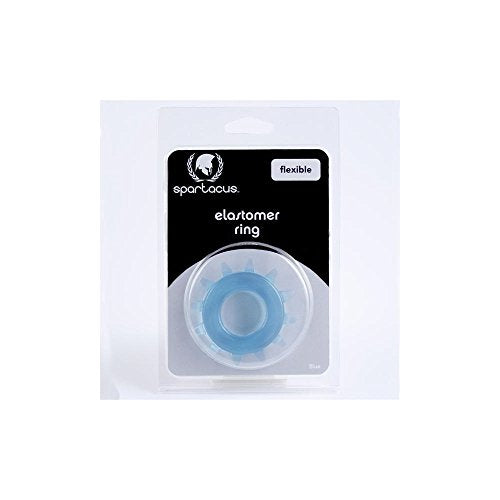 Spartacus Elastomer Stud Cock Ring - Blue