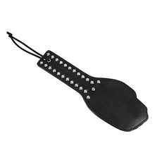 Load image into Gallery viewer, HEALLILY Adults Flirting Paddle Bat Leather Palm Shaped Restraint Toy Flirting Slapper Role-Play Supplies for Couples Adults Lover (Black)
