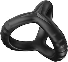 Load image into Gallery viewer, Silicone Penis Rings for Erection Enhancing-Premium Training Cock Ring for Mens Sexual Life and Stamina Prolonging, Male Sex Toys for Couples (black-ring04)

