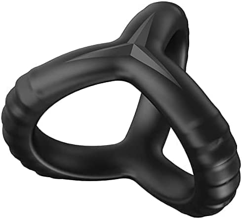 Silicone Penis Rings for Erection Enhancing-Premium Training Cock Ring for Mens Sexual Life and Stamina Prolonging, Male Sex Toys for Couples (black-ring00)