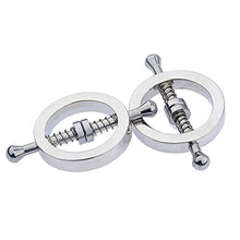 Load image into Gallery viewer, 2/4 PCs Stainless Steel Nipple Clamps, Fake Nipple Rings Non Piercing, Nipple Clamps Sexual Pleasure, Nipple Toys for Couple Flirting or Own Use (A+B)
