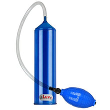 Load image into Gallery viewer, 2.25&quot;x9&quot; EasyOp Blue Good Bgrip Blue Ball Grip with Clear Graduated Cylinder/Clear Collapse-Resistant Hose Basic Penis Pump
